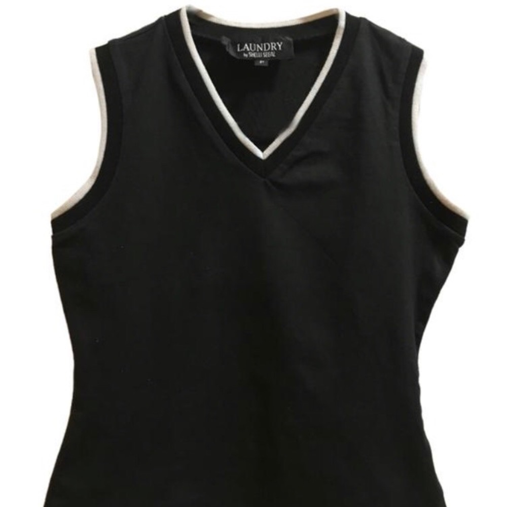 Laundry by Shelli Segal Black Tank Top/Cami